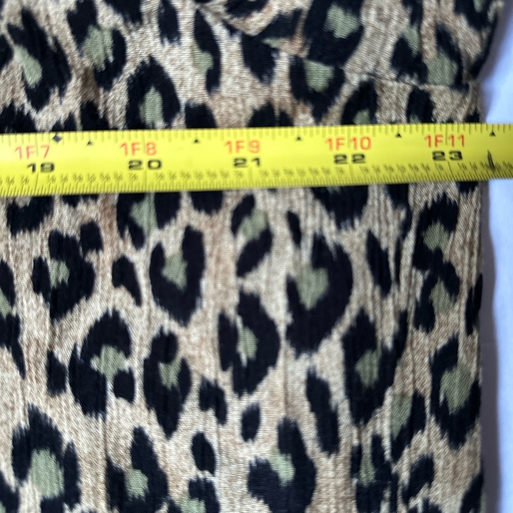 Stonebridge Blouse Women’s Xtra Large Leopard Print Button-Up Long Sleeve - Picture 4 of 7